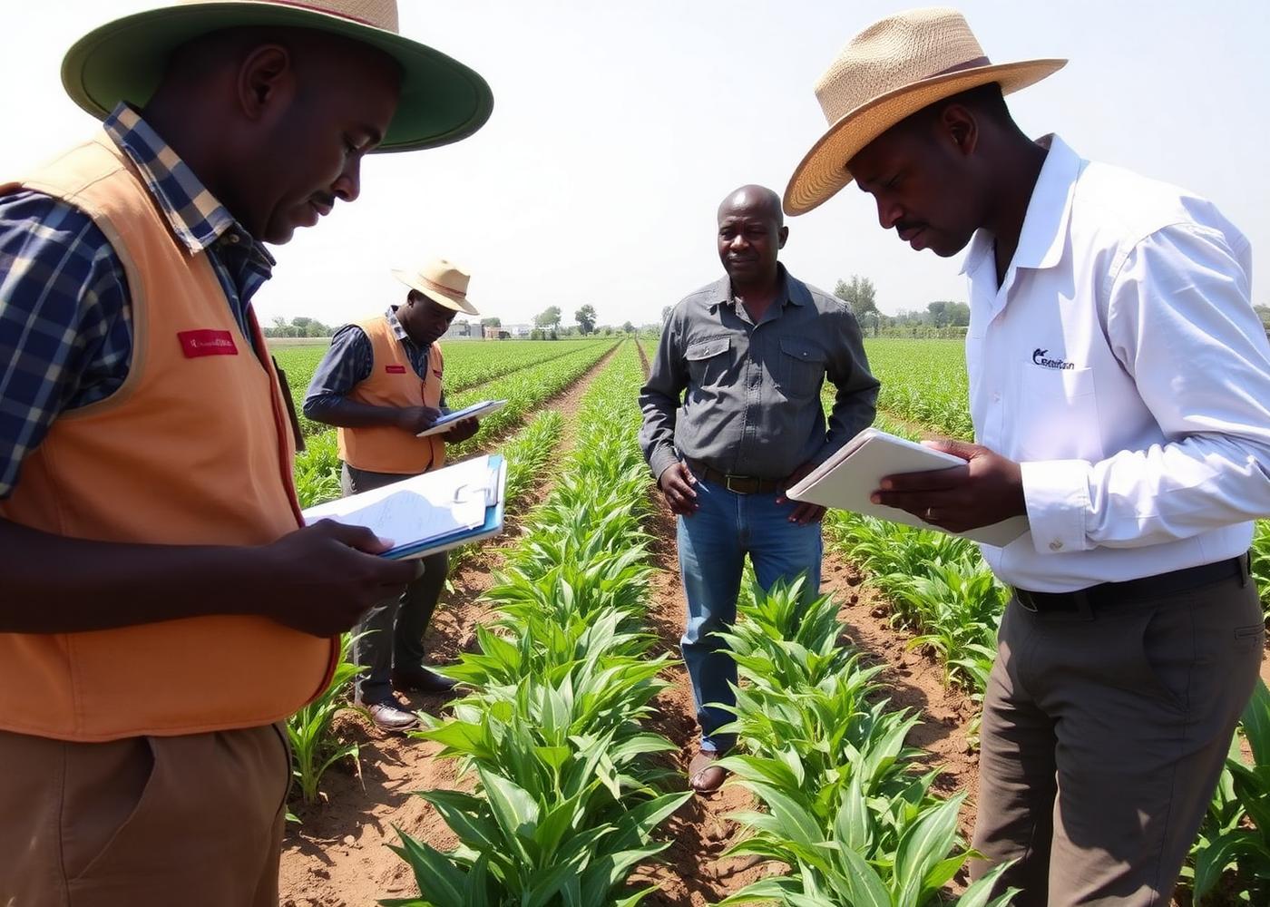Breeders assessing candidate lines in a multi-location maize trial